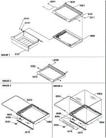 Shelves, Deli, And Crisper Assemblies parts for Amana Side-By-Side Refrigerator SXD20TW-P1302901WW from AppliancePartsPros.com