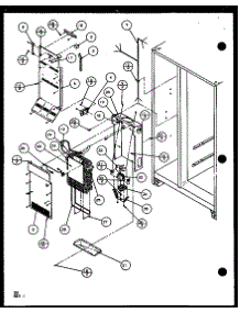 Evaporator And Air Handling (Sxd25j / P1104001w) (Sxd25jb / P1104003w) (Sxd25jp / P1104005w) parts for Amana Side-By-Side Refrigerator SXD22J-P1104019W from AppliancePartsPros.com