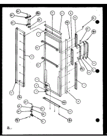 Refrigerator Door (Sxd25j / P1104002w) (Sxd25jb / P1104004w) (Sxd25jp / P1104006w) parts for Amana Side-By-Side Refrigerator SXD22J-P1104019W from AppliancePartsPros.com