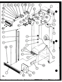 Refrigerator / Freezer Controls And Cabinet Part (Sxd25j / P1104002w) (Sxd25jb / P1104004w) (Sxd25jp / P1104006w) parts for Amana Side-By-Side Refrigerator SXD22J-P1104019W from AppliancePartsPros.com