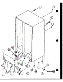 Drain And Rollers (Sxd25j / P1104002w) (Sxd25jb / P1104004w) (Sxd25jp / P1104006w) parts for Amana Side-By-Side Refrigerator SXD22J-P1104020W from AppliancePartsPros.com