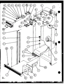 Refrigerator / Freezer Controls And Cabinet Part (Sxd22j / P1104019w) (Sxd22j / P1104020w) parts for Amana Side-By-Side Refrigerator SXD22J-P1104020W from AppliancePartsPros.com