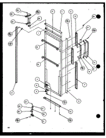 Refrigerator Door (Sxd25jp / P1116405w) (Sxd25jp / P1116406w) parts for Amana Side-By-Side Refrigerator SXD22J-P1116103W from AppliancePartsPros.com