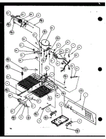 Machine Compartment (Sxd25jp / P1116405w) (Sxd25jp / P1116406w) parts for Amana Side-By-Side Refrigerator SXD22J-P1116103W from AppliancePartsPros.com
