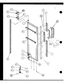 Refrigerator Door (Sxd25j / P1116401w) (Sxd25j / P1116402w) parts for Amana Side-By-Side Refrigerator SXD22J-P1116104W from AppliancePartsPros.com