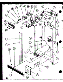 Refrigerator / Freezer Controls And Cabinet Parts parts for Amana Side-By-Side Refrigerator SXD22MBG-P1120807WG from AppliancePartsPros.com