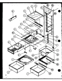 Refrigerator Shelving And Drawers (Sxd25mg / P1121001wg) (Sxd25mw / P1121001ww) (Sxd25ml / P1121001wl) (Sxd25mg / P1121002wg) (Sxd25mw / P1121002ww) (Sxd25ml / P1121002wl) (Sxd25mbw / P1121003ww) (Sxd25mbg / P1121003wg) (Sxd25mbl / P1121003wl) (Sxd25mbl / P1121004wl) (Sxd25m parts for Amana Side-By-Side Refrigerator SXD22MG-P1120803WG from AppliancePartsPros.com