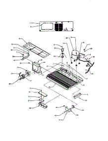 Machine Compartment Back Assembly parts for Amana Side-By-Side Refrigerator SXD22S2W-P1190404WW from AppliancePartsPros.com