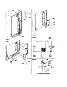 Cabinet Back And Water Valve parts for Amana Side-By-Side Refrigerator SXD23VE-P1315301WE from AppliancePartsPros.com
