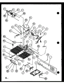 Machine Compartment (Sxd25j / P1104002w) (Sxd25jb / P1104004w) (Sxd25jp / P1104006w) parts for Amana Side-By-Side Refrigerator SXD25J-P1104002W from AppliancePartsPros.com