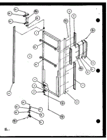 Refrigerator Door (Sxd22j / P1104019w) (Sxd22j / P1104020w) parts for Amana Side-By-Side Refrigerator SXD25J-P1104002W from AppliancePartsPros.com