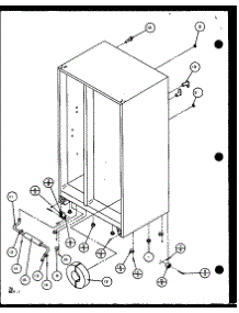 Drain And Rollers (Sxd22j / P1104019w) (Sxd22j / P1104020w) parts for Amana Side-By-Side Refrigerator SXD25J-P1104002W from AppliancePartsPros.com