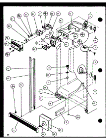Refrigerator / Freezer Controls And Cabinet Part (Sxd25j / P1116401w) (Sxd25j / P1116402w) parts for Amana Side-By-Side Refrigerator SXD25J-P1116401W from AppliancePartsPros.com