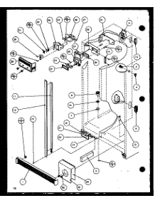 Refrigerator / Freezer Controls And Cabinet Part (Sxd25jp / P1116405w) (Sxd25jp / P1116406w) parts for Amana Side-By-Side Refrigerator SXD25J-P1116401W from AppliancePartsPros.com