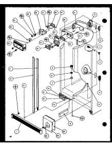 Refrigerator / Freezer Controls And Cabinet Part (Sxd25jb / P1116403w) (Sxd25jb / P1116404w) parts for Amana Side-By-Side Refrigerator SXD25J-P1116402W from AppliancePartsPros.com
