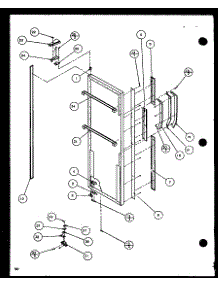 Refrigerator Door (Sxd22j / P1116103w) (Sxd22j / P1116104w) parts for Amana Side-By-Side Refrigerator SXD25J-P1116402W from AppliancePartsPros.com
