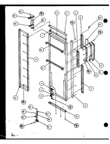 Refrigerator Door (Sxd25j / P7870106w) (Sxd25jb / P7870107w) (Sxd25jp / P7870108w) (Sxd22j / P7870119w) parts for Amana Side-By-Side Refrigerator SXD25J-P7870106W from AppliancePartsPros.com