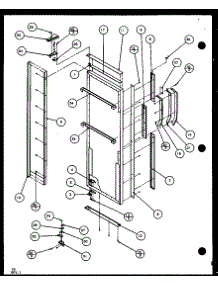 Refrigerator Door (Sxd25j / P1104001w) (Sxd25jb / P1104003w) (Sxd25jp / P1104005w) parts for Amana Side-By-Side Refrigerator SXD25JB-P1104003W from AppliancePartsPros.com