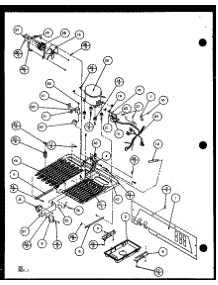 Machine Compartment (Sxd25j / P1104001w) (Sxd25jb / P1104003w) (Sxd25jp / P1104005w) parts for Amana Side-By-Side Refrigerator SXD25JB-P1104004W from AppliancePartsPros.com