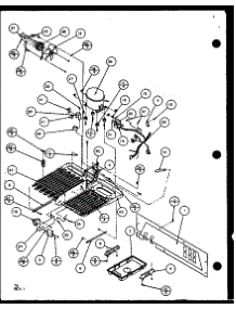 Machine Compartment (Sxd22j / P1104019w) (Sxd22j / P1104020w) parts for Amana Side-By-Side Refrigerator SXD25JB-P1104004W from AppliancePartsPros.com