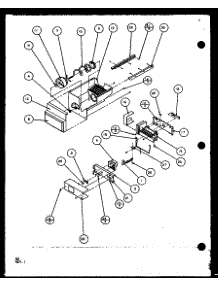 Ice Bucket And Ice Maker (Sxd22j / P1104019w) (Sxd22j / P1104020w) parts for Amana Side-By-Side Refrigerator SXD25JB-P1104004W from AppliancePartsPros.com