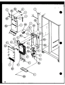 Evaporator And Air Handling (Sxd25j / P1116401w) (Sxd25j / P1116402w) parts for Amana Side-By-Side Refrigerator SXD25JB-P1116403W from AppliancePartsPros.com