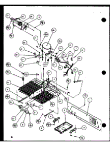 Machine Compartment (Sxd25j / P1116401w) (Sxd25j / P1116402w) parts for Amana Side-By-Side Refrigerator SXD25JB-P1116403W from AppliancePartsPros.com