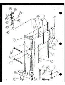 Freezer Door (Sxd25j / P1116401w) (Sxd25j / P1116402w) parts for Amana Side-By-Side Refrigerator SXD25JB-P1116404W from AppliancePartsPros.com