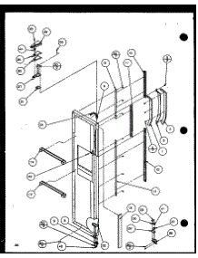 Freezer Door (Sxd22j / P1116103w) (Sxd22j / P1116104w) parts for Amana Side-By-Side Refrigerator SXD25JB-P1116404W from AppliancePartsPros.com