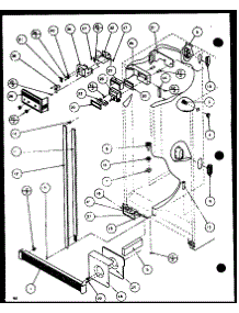 Refrigerator / Freezer Controls And Cabinet Part (Sxd22j / P1116103w) (Sxd22j / P1116104w) parts for Amana Side-By-Side Refrigerator SXD25JB-P1116404W from AppliancePartsPros.com
