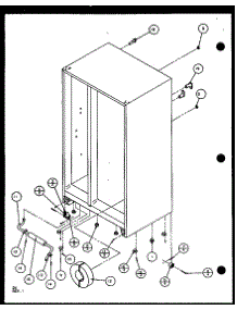 Drain And Rollers (Sxd25j / P1104001w) (Sxd25jb / P1104003w) (Sxd25jp / P1104005w) parts for Amana Side-By-Side Refrigerator SXD25JP-P1104006W from AppliancePartsPros.com