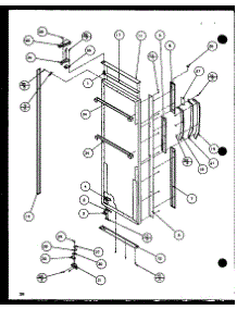 Refrigerator Door (Sxd25jb / P1116403w) (Sxd25jb / P1116404w) parts for Amana Side-By-Side Refrigerator SXD25JP-P1116405W from AppliancePartsPros.com