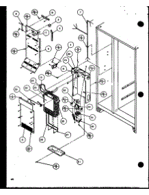 Evaporator And Air Handling (Sxd25jb / P1116403w) (Sxd25jb / P1116404w) parts for Amana Side-By-Side Refrigerator SXD25JP-P1116405W from AppliancePartsPros.com
