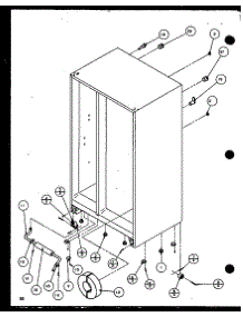 Drain And Rollers (Sxd25jb / P1116403w) (Sxd25jb / P1116404w) parts for Amana Side-By-Side Refrigerator SXD25JP-P1116405W from AppliancePartsPros.com