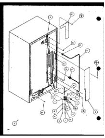 Cabinet Back (Sxd25jb / P1116403w) (Sxd25jb / P1116404w) parts for Amana Side-By-Side Refrigerator SXD25JP-P1116405W from AppliancePartsPros.com
