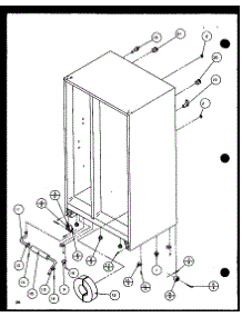 Drain And Rollers (Sxd25j / P1116401w) (Sxd25j / P1116402w) parts for Amana Side-By-Side Refrigerator SXD25JP-P1116406W from AppliancePartsPros.com
