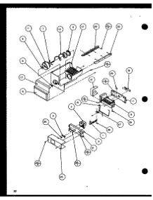 Ice Bucket And Ice Maker (Sxd25j / P1116401w) (Sxd25j / P1116402w) parts for Amana Side-By-Side Refrigerator SXD25JP-P1116406W from AppliancePartsPros.com