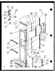 Freezer Door (Sxd25jp / P1116405w) (Sxd25jp / P1116406w) parts for Amana Side-By-Side Refrigerator SXD25JP-P1116406W from AppliancePartsPros.com