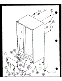 Drain And Rollers (Sxd22j / P1116103w) (Sxd22j / P1116104w) parts for Amana Side-By-Side Refrigerator SXD25JP-P1116406W from AppliancePartsPros.com