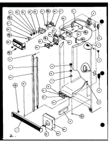 Refrigerator / Freezer Controls And Cabinet Part (Sxd25j / P7870106w) (Sxd25jb / P7870107w) (Sxd25jp / P7870108w) (Sxd22j / P7870119w) parts for Amana Side-By-Side Refrigerator SXD25JP-P7870108W from AppliancePartsPros.com