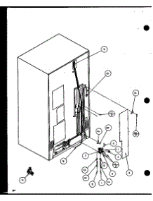 Cabinet Back (Sxd25j / P7870106w) (Sxd25jb / P7870107w) (Sxd25jp / P7870108w) (Sxd22j / P7870119w) parts for Amana Side-By-Side Refrigerator SXD25JP-P7870108W from AppliancePartsPros.com