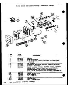 8 Cube Compact Ice Maker (Sxd25j / P7870106w) (Sxd25jb / P7870107w) (Sxd25jp / P7870108w) (Sxd22j / P7870119w) parts for Amana Side-By-Side Refrigerator SXD25JP-P7870108W from AppliancePartsPros.com