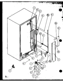 Cabinet Back parts for Amana Side-By-Side Refrigerator SXD25MB2L-P1155102WL from AppliancePartsPros.com