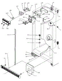 Refrigerator / Freezer Controls And Cabinet parts for Amana Side-By-Side Refrigerator SXD25N-P1162406W from AppliancePartsPros.com