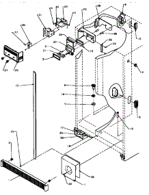 Air Flow parts for Amana Side-By-Side Refrigerator SXD25N-P1162419W from AppliancePartsPros.com