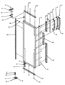 Fresh Food Door Handles And Accessories parts for Amana Side-By-Side Refrigerator SXD25N2-P1162432W from AppliancePartsPros.com