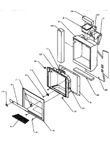 Dispenser Front parts for Amana Side-By-Side Refrigerator SXD25N2-P1162432W from AppliancePartsPros.com