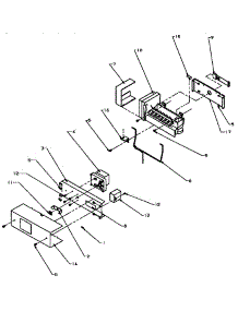 Icemaker parts for Amana Side-By-Side Refrigerator SXD25N2-P1162432W from AppliancePartsPros.com