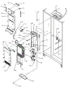 Evaporator And Air Handling parts for Amana Side-By-Side Refrigerator SXD25NP-P1162407W from AppliancePartsPros.com