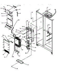 Evaporator And Air Handling parts for Amana Side-By-Side Refrigerator SXD25NP2-P1162428W from AppliancePartsPros.com